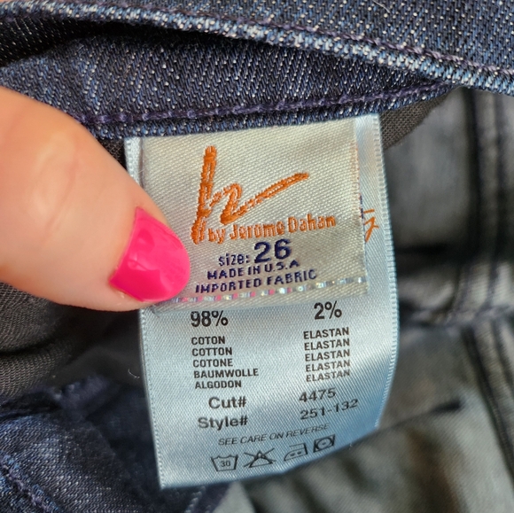 Citizens of Humanity Stretch High Rise  Wide Leg Dark Denim Jeans - Picture 8 of 11